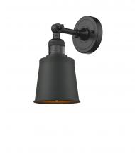 Innovations Lighting 203-BK-M9-BK - Addison - 1 Light - 5 inch - Matte Black - Adjustable Sconce