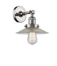 Innovations Lighting 203-PN-G2 - Halophane - 1 Light - 9 inch - Polished Nickel - Adjustable Sconce