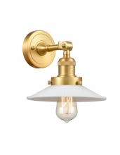 Innovations Lighting 203-SG-G1 - Halophane - 1 Light - 9 inch - Satin Gold - Adjustable Sconce