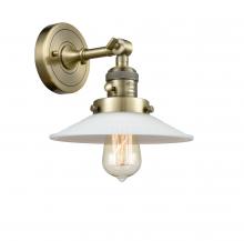 Innovations Lighting 203SW-AB-G1 - Halophane - 1 Light - 9 inch - Antique Brass - Adjustable Sconce