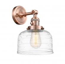 Innovations Lighting 203SW-AC-G713 - Bell - 1 Light - 8 inch - Antique Copper - Adjustable Sconce