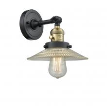 Innovations Lighting 203SW-BAB-G2 - Halophane - 1 Light - 9 inch - Black Antique Brass - Adjustable Sconce