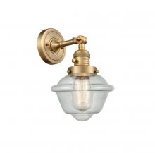 Innovations Lighting 203SW-BB-G534 - Oxford - 1 Light - 8 inch - Brushed Brass - Adjustable Sconce