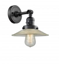 Innovations Lighting 203SW-BK-G2 - Halophane - 1 Light - 9 inch - Matte Black - Adjustable Sconce