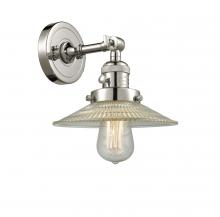 Innovations Lighting 203SW-PN-G2 - Halophane - 1 Light - 9 inch - Polished Nickel - Adjustable Sconce