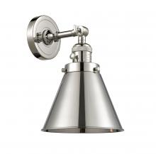 Innovations Lighting 203SW-PN-M13-PN-LED - Appalachian - 1 Light - 8 inch - Polished Nickel - Adjustable Sconce