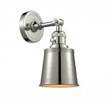 Innovations Lighting 203SW-PN-M9 - Addison - 1 Light - 5 inch - Polished Nickel - Adjustable Sconce