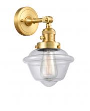 Innovations Lighting 203SW-SG-G532 - Oxford - 1 Light - 8 inch - Satin Gold - Adjustable Sconce