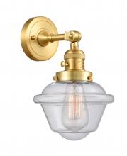 Innovations Lighting 203SW-SG-G534 - Oxford - 1 Light - 8 inch - Satin Gold - Adjustable Sconce