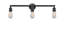 Innovations Lighting 205NH-OB - Bare Bulb 3 Light Bath Vanity Light
