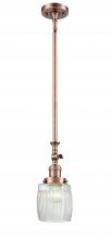 Innovations Lighting 206-AC-G302 - Colton - 1 Light - 6 inch - Antique Copper - Stem Hung - Adjustable Mini Pendant