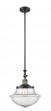 Innovations Lighting 206-BAB-G544 - Oxford - 1 Light - 12 inch - Black Antique Brass - Stem Hung - Adjustable Mini Pendant