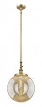 Innovations Lighting 206-BB-G208-14 - Beacon - 1 Light - 12 inch - Brushed Brass - Stem Hung - Adjustable Mini Pendant