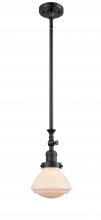 Innovations Lighting 206-BK-G321 - Olean - 1 Light - 7 inch - Matte Black - Stem Hung - Adjustable Mini Pendant