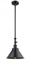 Innovations Lighting 206-BK-M10-BK - Briarcliff - 1 Light - 10 inch - Matte Black - Stem Hung - Adjustable Mini Pendant