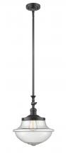Innovations Lighting 206-OB-G544 - Oxford - 1 Light - 12 inch - Oil Rubbed Bronze - Stem Hung - Adjustable Mini Pendant