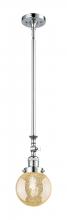 Innovations Lighting 206-PC-G208-6 - Beacon - 1 Light - 6 inch - Polished Chrome - Stem Hung - Adjustable Mini Pendant