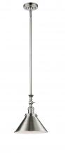 Innovations Lighting 206-PN-M10-PN - Briarcliff - 1 Light - 10 inch - Polished Nickel - Stem Hung - Adjustable Mini Pendant