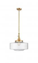 Innovations Lighting 206-SG-G692-16 - Bridgeton - 1 Light - 16 inch - Satin Gold - Stem Hung - Adjustable Mini Pendant