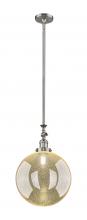 Innovations Lighting 206-SN-G208-12 - Beacon - 1 Light - 12 inch - Brushed Satin Nickel - Stem Hung - Adjustable Mini Pendant