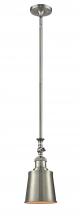Innovations Lighting 206-SN-M9-SN - Addison - 1 Light - 5 inch - Brushed Satin Nickel - Stem Hung - Adjustable Mini Pendant