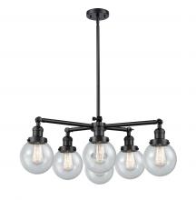 Innovations Lighting 207-6CR-BK-G204-6 - Beacon Chandelier