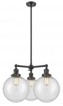 Innovations Lighting 207-OB-G204-10 - Beacon - 3 Light - 24 inch - Oil Rubbed Bronze - Stem Hung - Chandelier