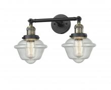 Innovations Lighting 208-BAB-G534 - Oxford - 2 Light - 17 inch - Black Antique Brass - Adjustable Bath Vanity Light