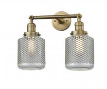 Innovations Lighting 208-BB-G262 - Stanton - 2 Light - 16 inch - Brushed Brass - Adjustable Bath Vanity Light
