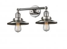 Innovations Lighting 208-PN-M1 - Railroad - 2 Light - 18 inch - Polished Nickel - Adjustable Bath Vanity Light