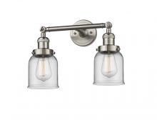 Innovations Lighting 208-SN-G52 - Bell - 2 Light - 16 inch - Brushed Satin Nickel - Adjustable Bath Vanity Light