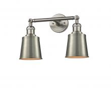 Innovations Lighting 208-SN-M9-SN - Addison - 2 Light - 16 inch - Brushed Satin Nickel - Adjustable Bath Vanity Light