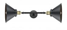 Innovations Lighting 208L-BAB-M10-BK - Briarcliff - 2 Light - 10 inch - Black Antique Brass - Adjustable Bath Vanity Light