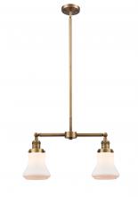 Innovations Lighting 209-BB-G191 - Bellmont - 2 Light - 21 inch - Brushed Brass - Stem Hung - Adjustable Island Light