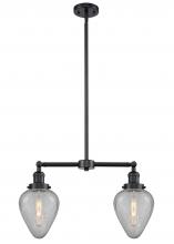 Innovations Lighting 209-OB-G165 - Geneseo - 2 Light - 21 inch - Oil Rubbed Bronze - Stem Hung - Adjustable Island Light