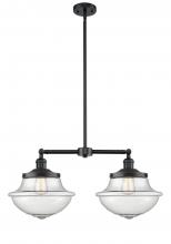 Innovations Lighting 209-OB-G544 - Oxford - 2 Light - 25 inch - Oil Rubbed Bronze - Stem Hung - Adjustable Island Light