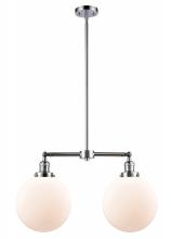 Innovations Lighting 209-PC-G201-10 - Beacon - 2 Light - 25 inch - Polished Chrome - Stem Hung - Adjustable Island Light