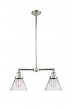 Innovations Lighting 209-PN-G42 - Cone - 2 Light - 21 inch - Polished Nickel - Stem Hung - Adjustable Island Light