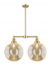 Innovations Lighting 209-SG-G208-12 - Beacon - 2 Light - 27 inch - Satin Gold - Stem Hung - Adjustable Island Light