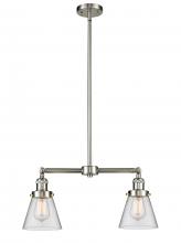 Innovations Lighting 209-SN-G62 - Cone - 2 Light - 21 inch - Brushed Satin Nickel - Stem Hung - Adjustable Island Light