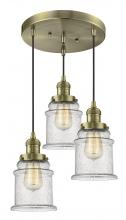 Innovations Lighting 211/3-AB-G184 - Canton 3 Light Multi-Pendant