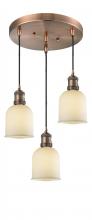 Innovations Lighting 211/3-AC-G51 - Small Bell 3 Light Multi-Pendant
