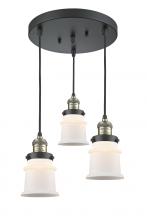 Innovations Lighting 211/3-BAB-G181S - Small Canton 3 Light Multi-Pendant