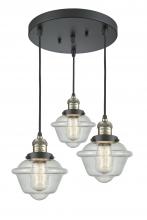 Innovations Lighting 211/3-BAB-G534 - Small Oxford 3 Light Multi-Pendant
