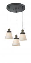 Innovations Lighting 211/3-BAB-G61 - Small Cone 3 Light Multi-Pendant
