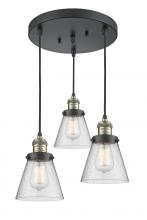 Innovations Lighting 211/3-BAB-G64 - Small Cone 3 Light Multi-Pendant