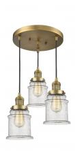 Innovations Lighting 211/3-BB-G184 - Canton 3 Light Multi-Pendant
