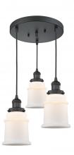 Innovations Lighting 211/3-BK-G181 - Canton 3 Light Multi-Pendant