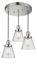 Innovations Lighting 211/3-PN-G64 - Small Cone 3 Light Multi-Pendant