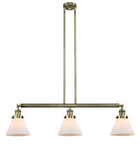 Innovations Lighting 213-AB-G41 - Cone - 3 Light - 40 inch - Antique Brass - Stem Hung - Adjustable Island Light